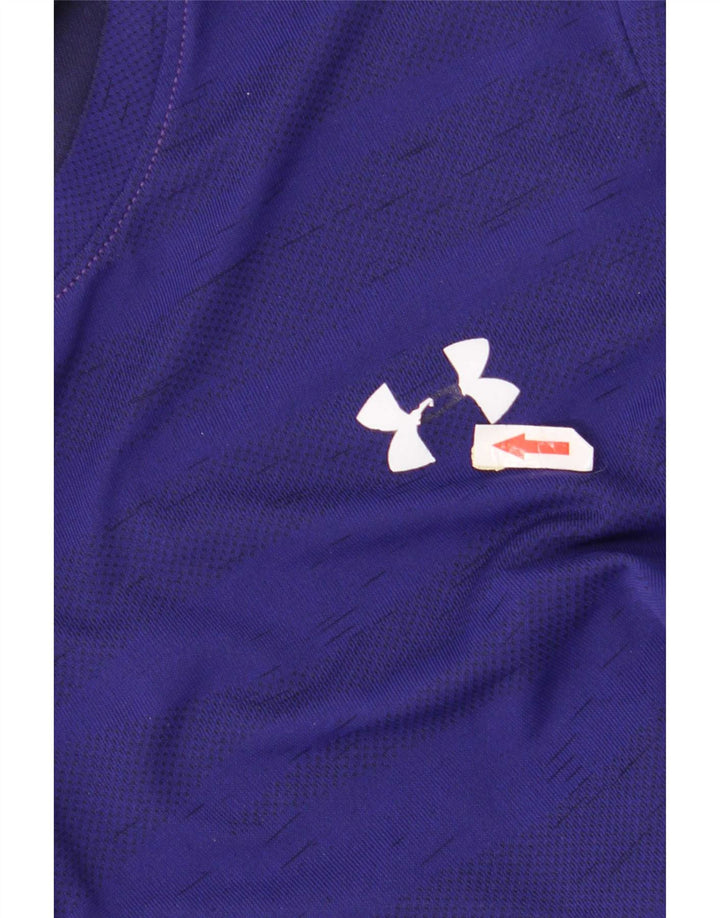 Under Armour Ανδρικό T-Shirt Top Medium Navy Blue ριγέ