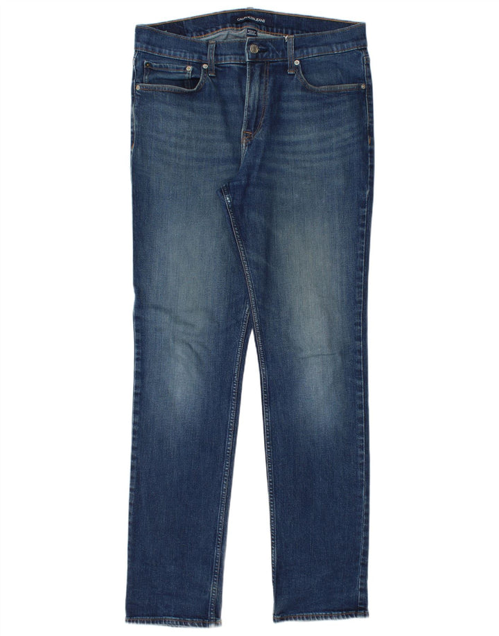 Calvin Klein Ανδρικό Slim Jeans W32 L34 Blue Cotton