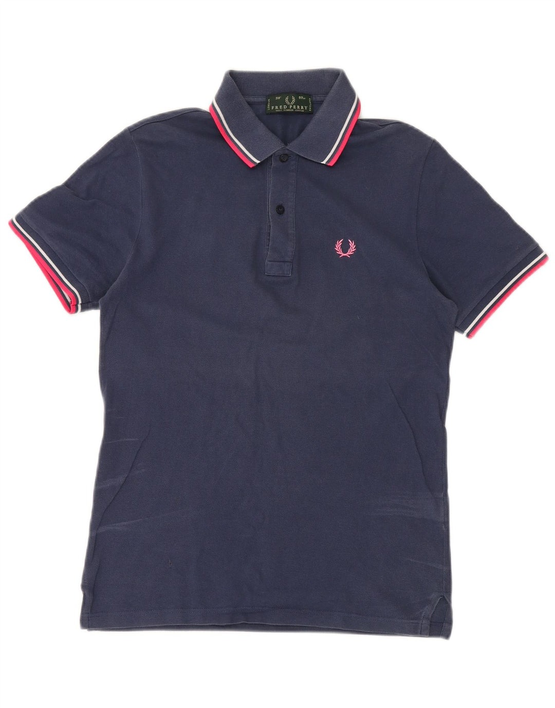 FRED PERRY Ανδρικό πουκάμισο Polo Small Navy Blue