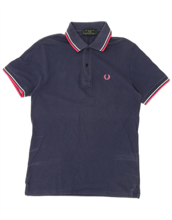 FRED PERRY Ανδρικό πουκάμισο Polo Small Navy Blue