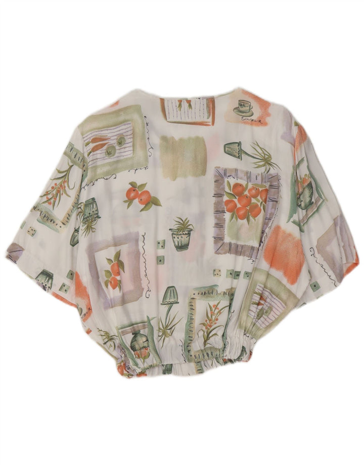 VINTAGE Γυναικείο πουκάμισο Abstract Pattern Μπλούζα IT 44 Μεσαίο Πολύχρωμο