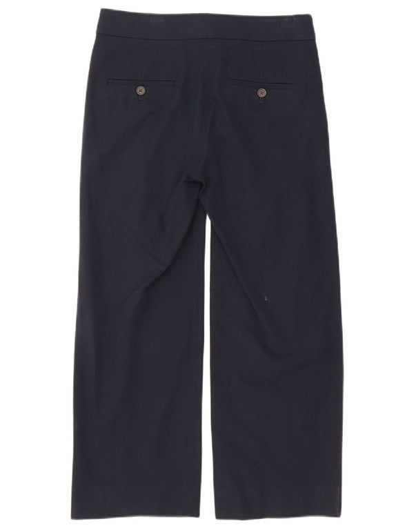 J. Crew Womens Crop Straight Παντελόνι Chino US 00 2XS W26 L23 Navy Blue