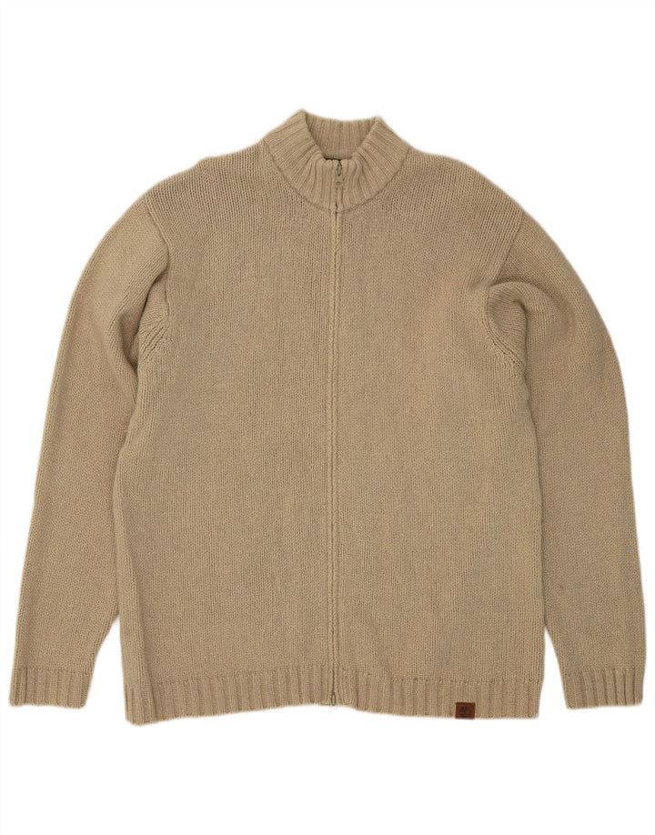 Ανδρικό πουλόβερ Timberland Cardigan XL Beige Lambswool