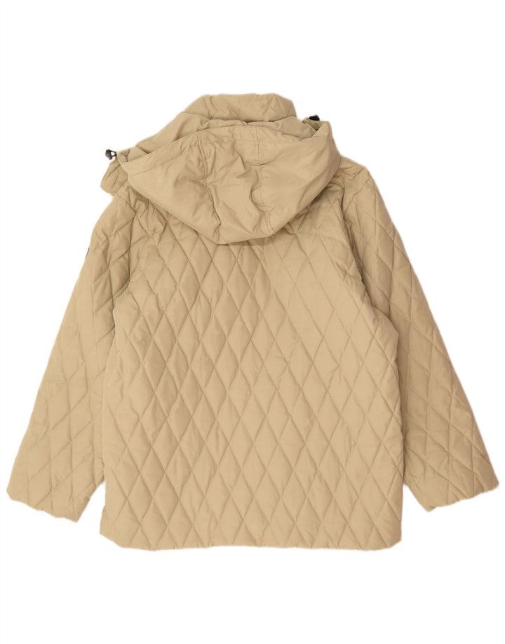 Sergio Tacchini Ανδρικό καπιτονέ μπουφάν με κουκούλα UK 38 Medium Beige Polyester