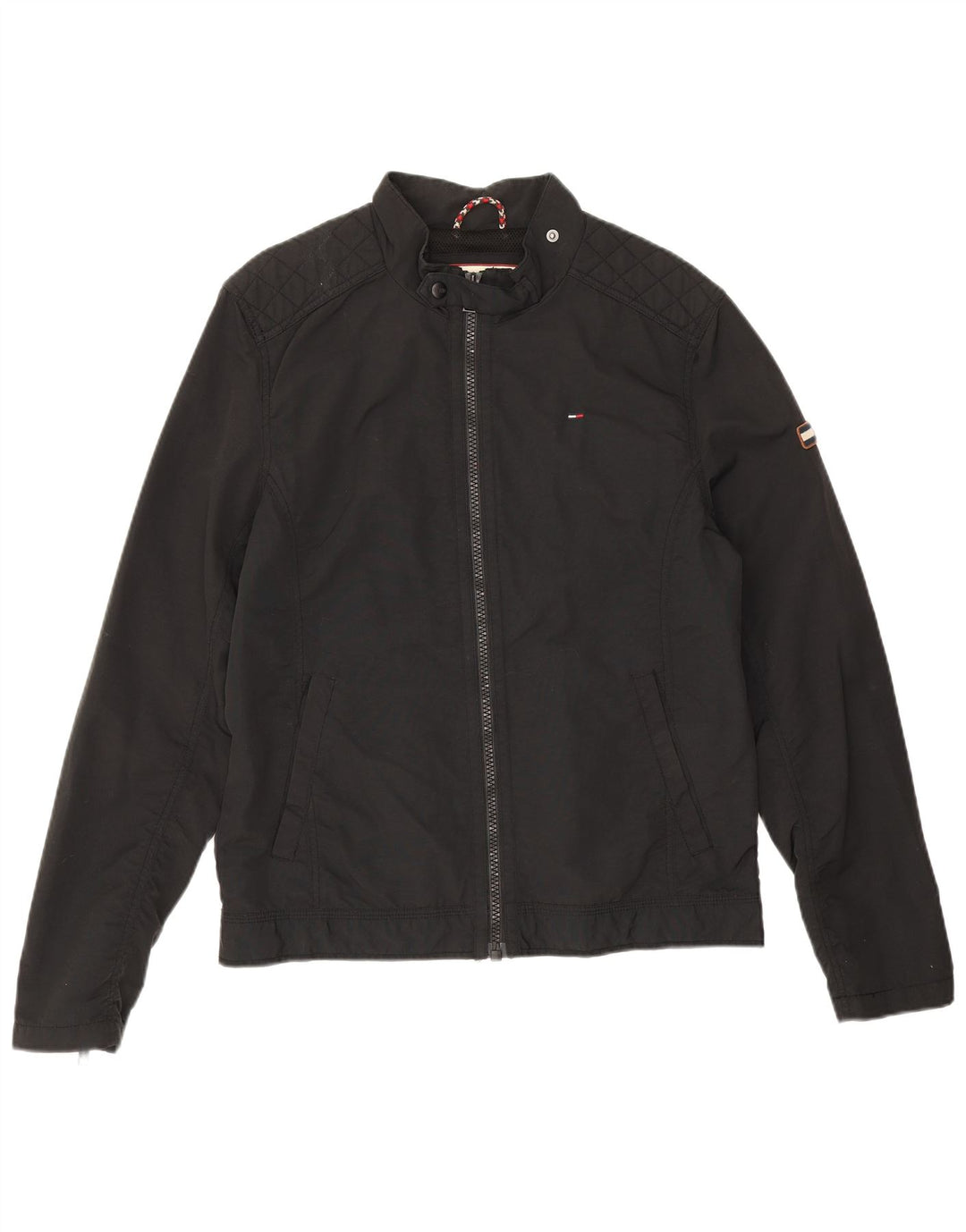 Ανδρικό μπουφάν Tommy Hilfiger UK 38 Medium Black Polyamide