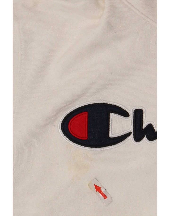 Ανδρικό Champion Graphic Hoodie Jumper Μεσαίο λευκό βαμβακερό