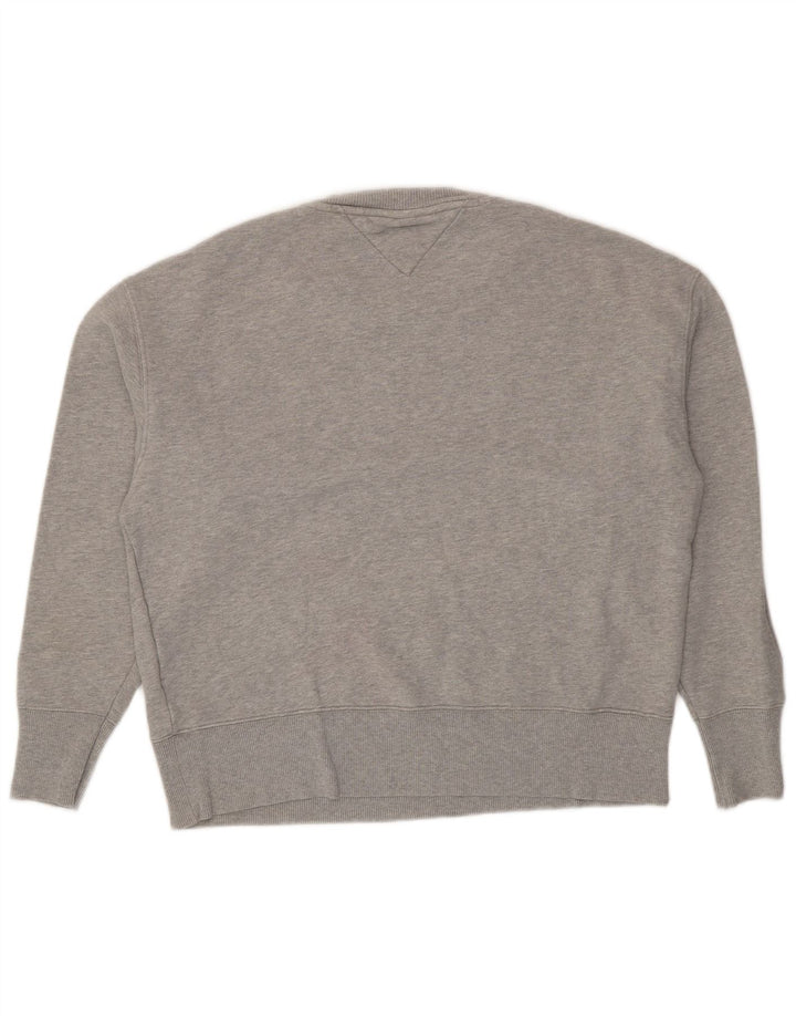 Ανδρικό φούτερ Tommy Hilfiger Jumper με μεγάλο γκρι βαμβακερό φούτερ