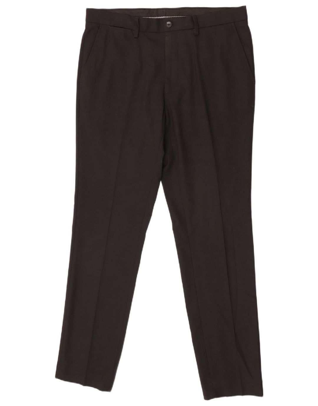 Ανδρικό Skinny Suit Παντελόνι Marks & Spencer W34 L31 Μαύρο πολυεστέρα