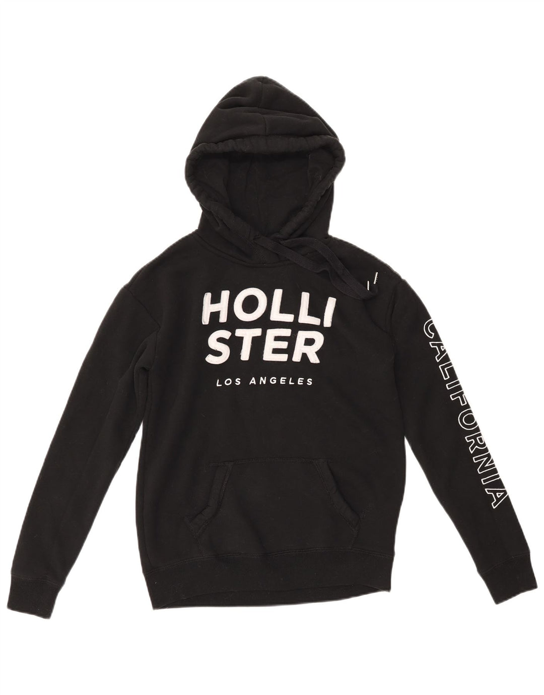 Γυναικείο γραφικό κουκούλα HOLLISTER UK 6 XS μαύρο βαμβακερό