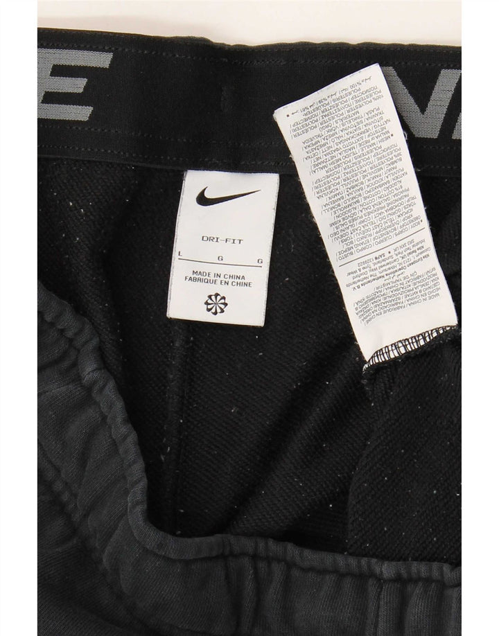 Ανδρικό αθλητικό σορτς Nike Dri Fit μεγάλο μαύρο βαμβακερό