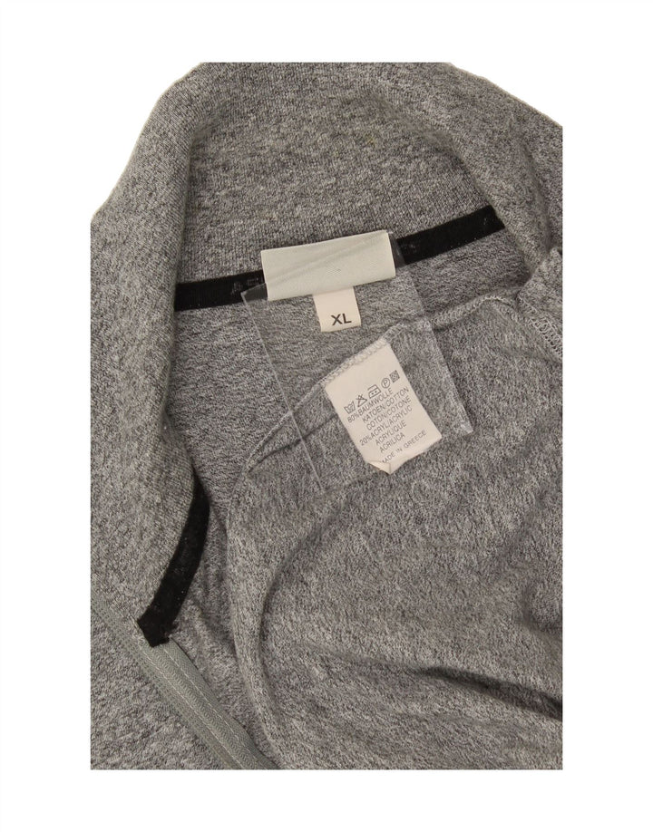 ASICS Mens Tracksuit Top Jacket XL Grey Cotton Vintage Asics and Second-Hand Asics from Messina Hembry 