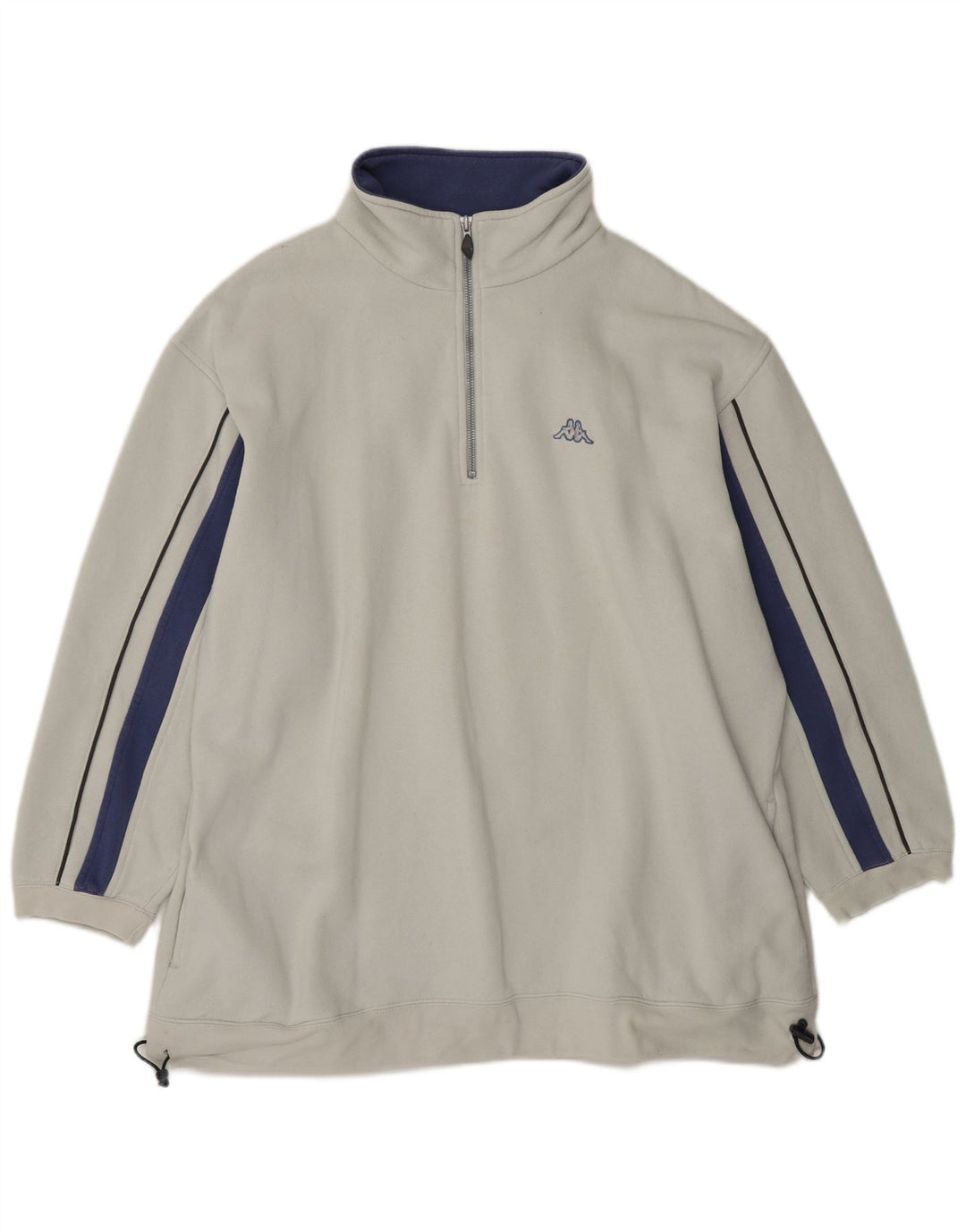 Ανδρικό φούτερ Kappa με φερμουάρ Jumper XL από λευκό βαμβακερό