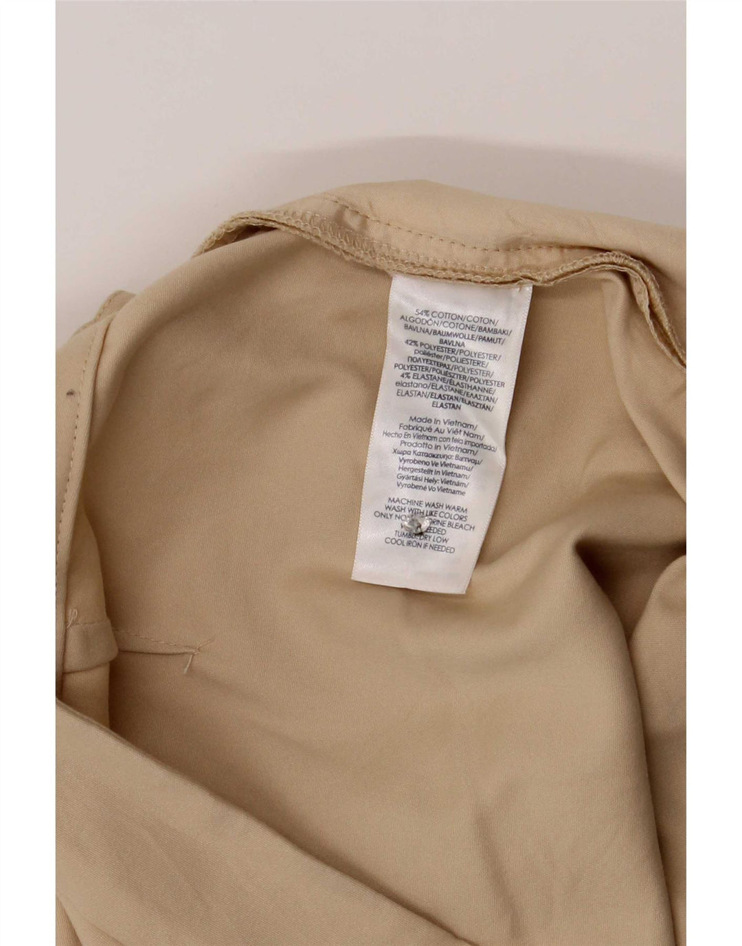 Chaps Γυναικείο σορτς Chino US 8 Μεσαίο W32 Μπεζ βαμβακερό
