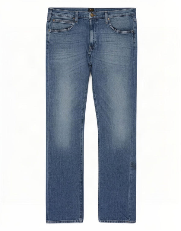 Lee Mens Luke Tapered Slim Jeans W34 L32 Μπλε βαμβακερό