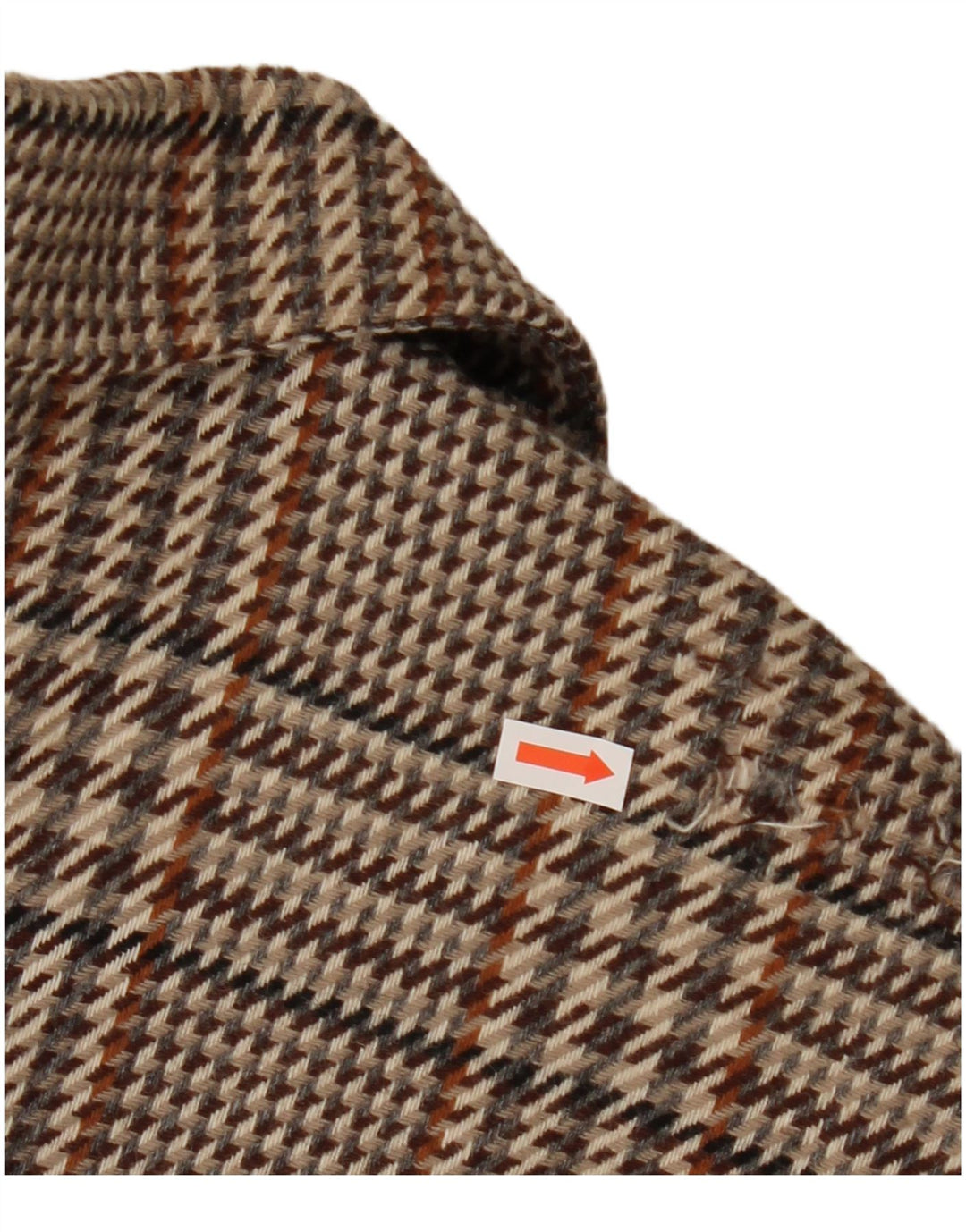 Vintage γυναικείο μπουφάν σακάκι UK 20 2XL Καφέ μαλλί