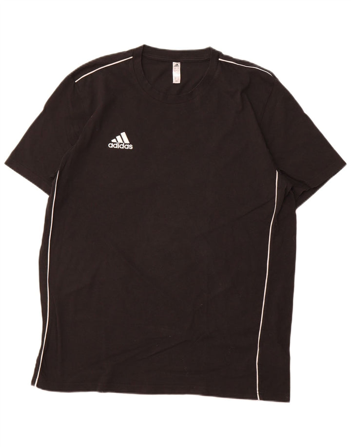 Ανδρικό T-Shirt ADIDAS Top Large Μαύρο Βαμβακερό