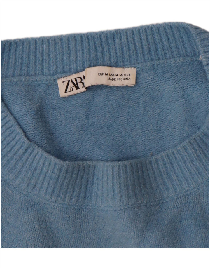 Ανδρικό πουλόβερ Zara Crew Neck Jumper Μεσαίο Μπλε
