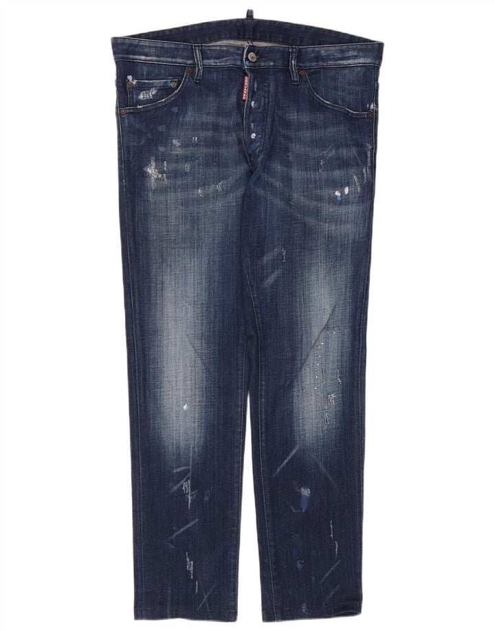 Dsquared2 Γυναικεία Distressed Slim Jeans IT 52 2XL W36 L29 Μπλε βαμβακερό