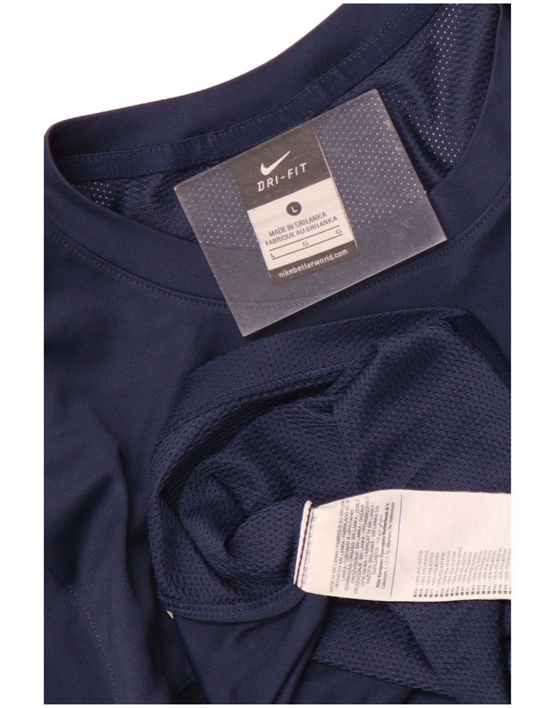 Ανδρικό μπλουζάκι Nike Dri Fit Top Large Navy Blue Polyester