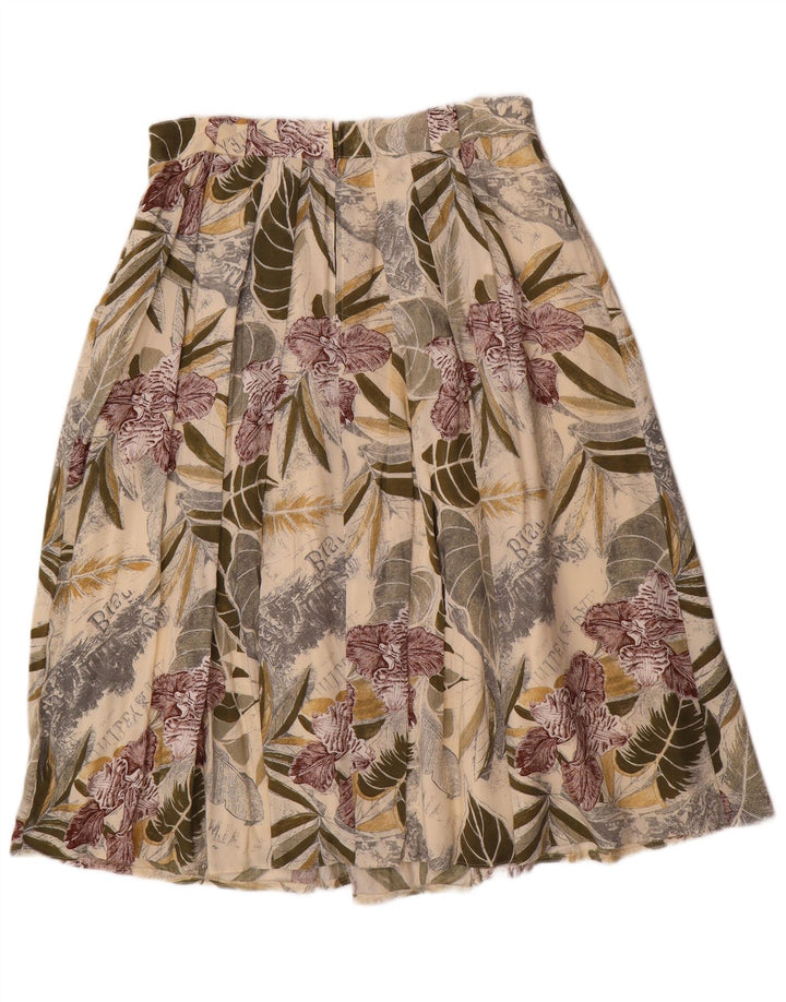 Vintage Γυναικεία Πλισέ Φούστα EU 40 Medium W30 Πολύχρωμη Floral