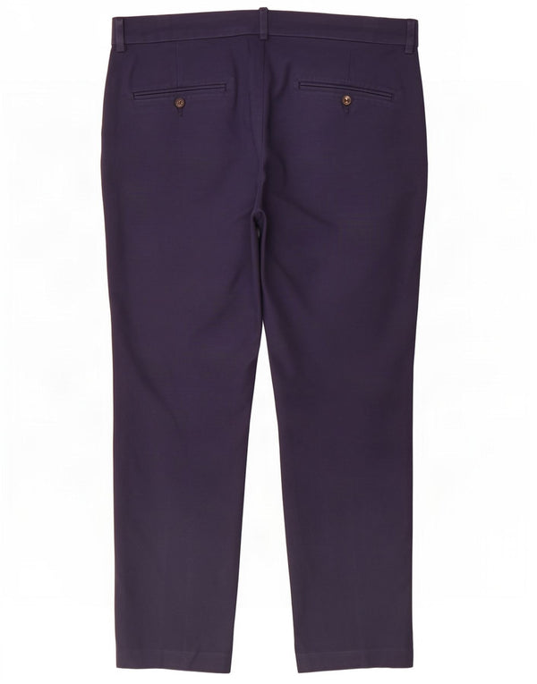 Zara Womens Slim Chino Παντελόνι EU 40 Medium W30 L27 Navy Blue