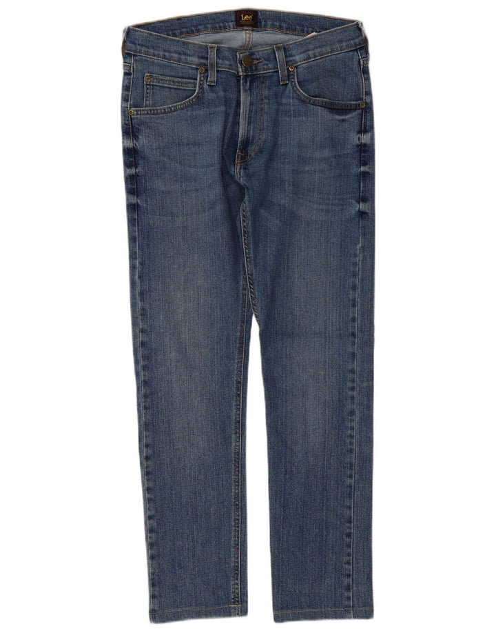 Lee Mens Luke Slim Jeans W30 L27 Blue Cotton
