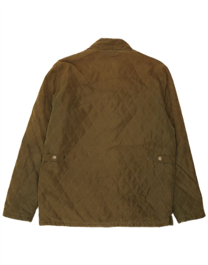 Musto Ανδρικό καπιτονέ μπουφάν UK 40 Large Khaki Colourblock Polyester
