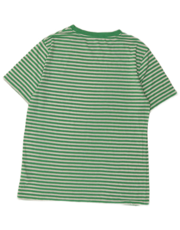 Γυναικείο μπλουζάκι Polo Ralph Lauren Top UK 14 Μεγάλο πράσινο ριγέ βαμβακερό