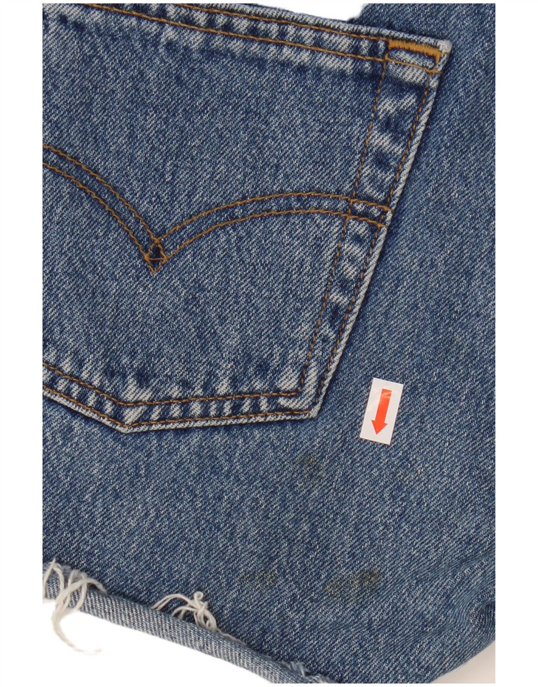 LEVI'S Γυναικείο Σορτς Τζιν 501 W28 Μεσαίο Μπλε