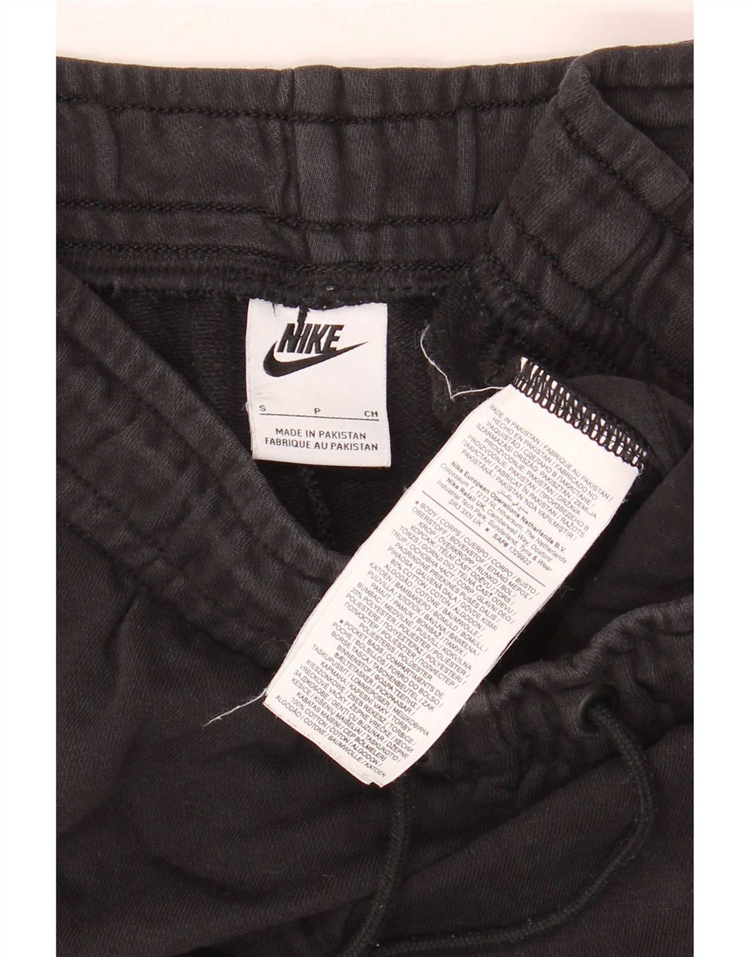 Ανδρική φόρμα Nike Παντελόνι Joggers Μικρό μαύρο βαμβακερό
