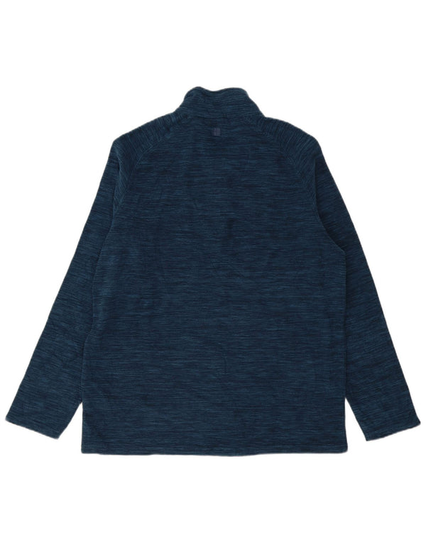Ανδρική αποθήκη Mountain Warehouse με φερμουάρ Fleece Jumper Large Navy Blue Flecked