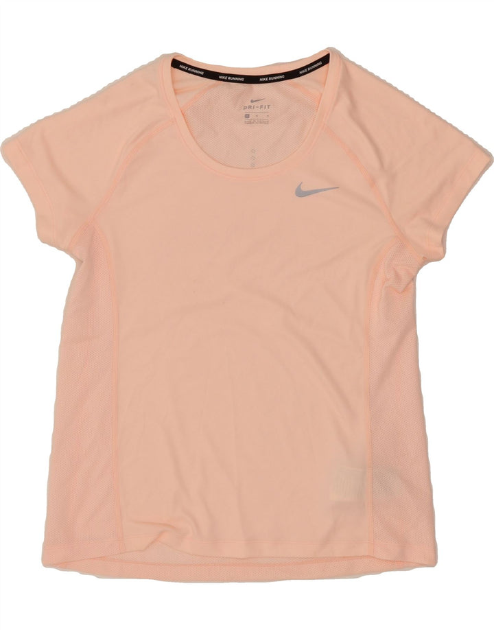 NIKE Womens Dri Fit T-Shirt Top UK 12 Medium Pink Polyester Vintage Nike and Second-Hand Nike from Messina Hembry 