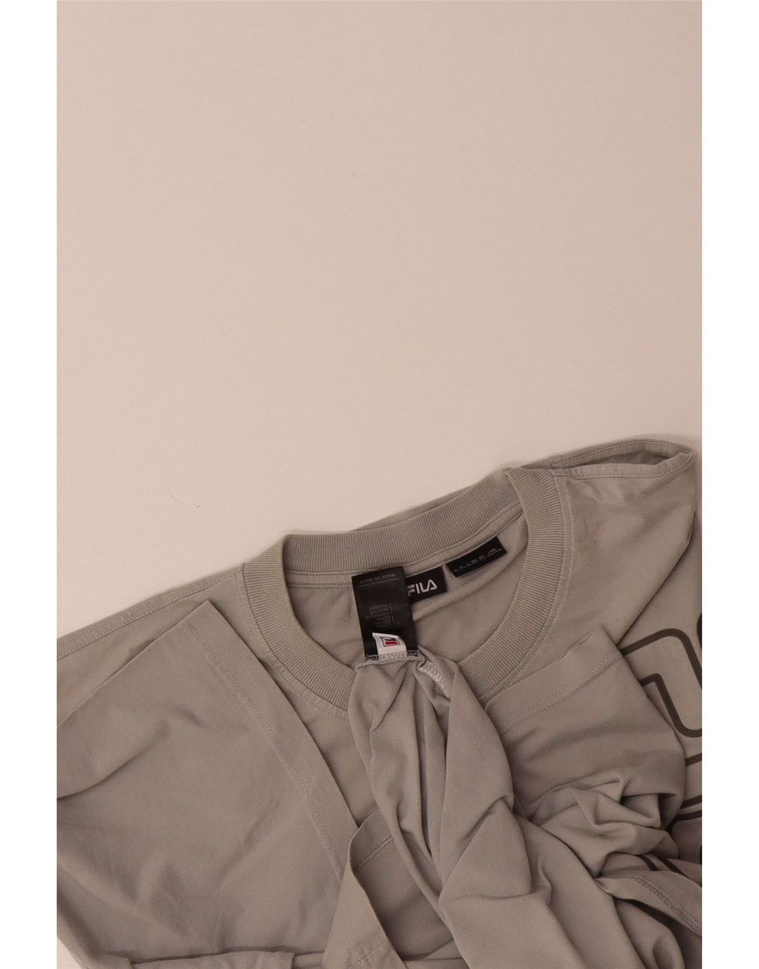 FILA Mens Graphic T-Shirt Top 2XL Grey Cotton Vintage Fila and Second-Hand Fila from Messina Hembry 