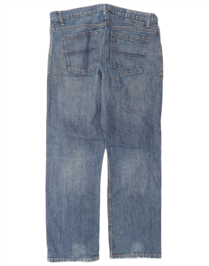 Marks & Spencer Ανδρικό Μπλε Harbor Straight Jeans W34 L29 Μπλε