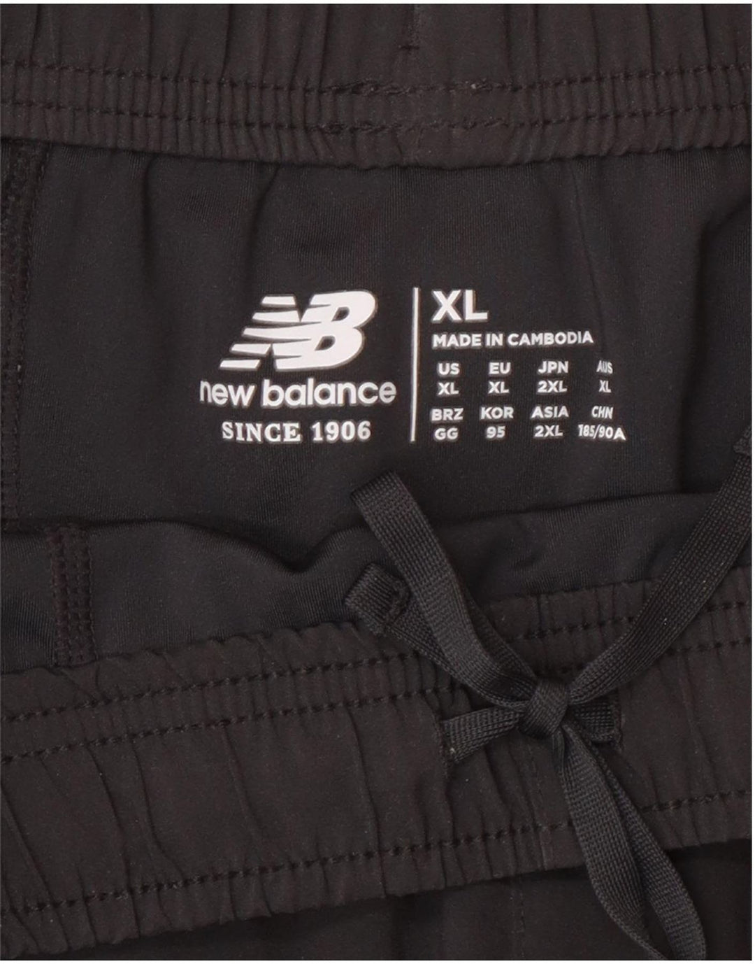 Ανδρικό κανονικό αθλητικό σορτς New Balance XL μαύρο