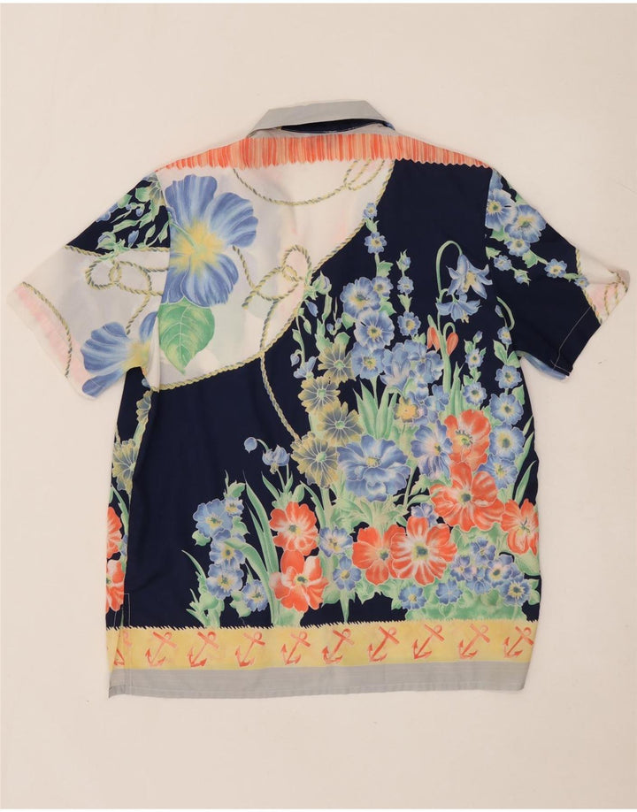 ALEXIA Γυναικείο πουκάμισο Oversized Μπλούζα UK 14 Medium Πολύχρωμο Floral