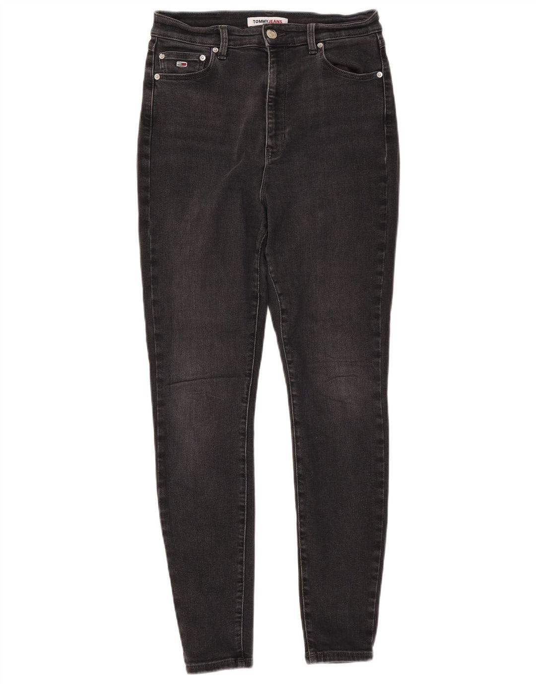 TOMMY HILFIGER Γυναικείο Melany ψηλό τζιν Super Skinny W30 L30 Μαύρο