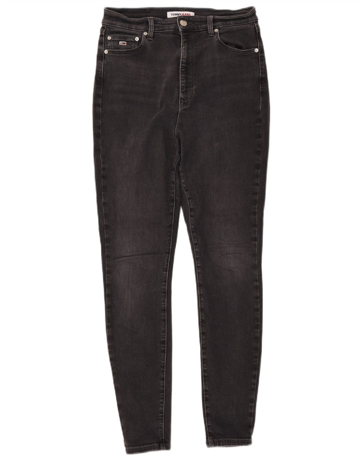 TOMMY HILFIGER Γυναικείο Melany ψηλό τζιν Super Skinny W30 L30 Μαύρο