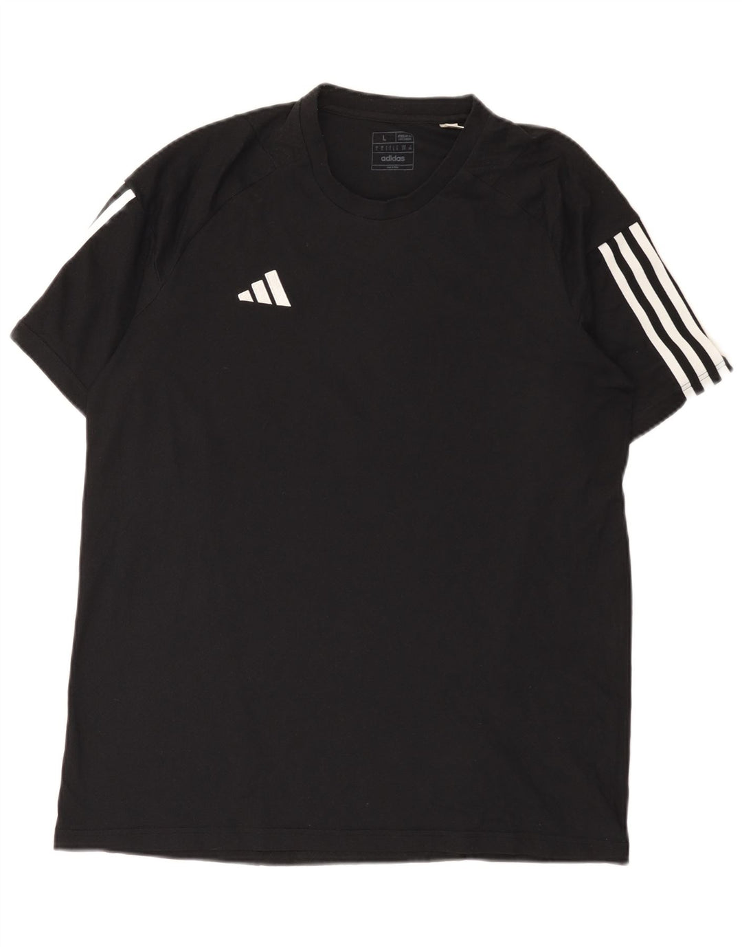 Ανδρικό T-Shirt Adidas Regular Fit Top μεγάλο μαύρο βαμβακερό