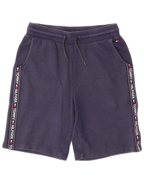 Ανδρικό γραφικό αθλητικό σορτς Tommy Hilfiger Μικρό μπλε ναυτικό βαμβακερό