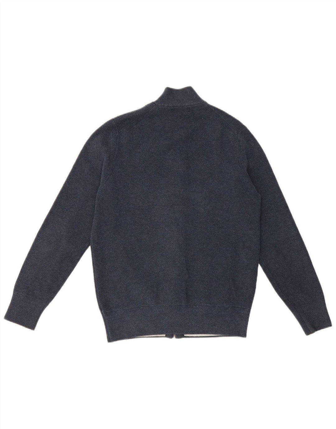 Ανδρικό πουλόβερ ζακέτα Marks & Spencer Medium Navy Blue Polyester