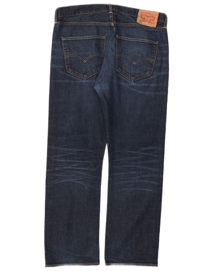 LEVI'S Ανδρικό τζιν 501 ίσιο W36 L30 Navy Blue Cotton