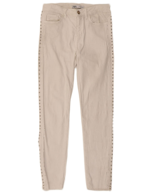 Zara Γυναικείο Skinny Jeans EU 34 2XS W24 L27 Λευκό