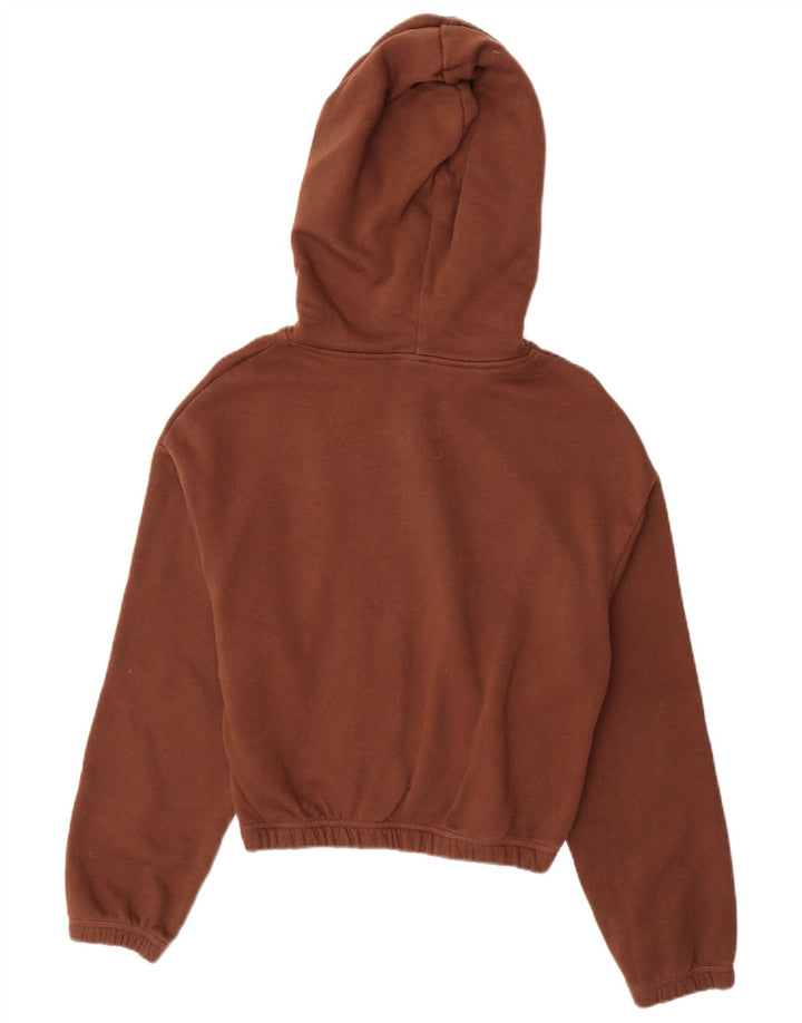 Zara Γυναικείο Hoodie Jumper UK 10 Small Brown