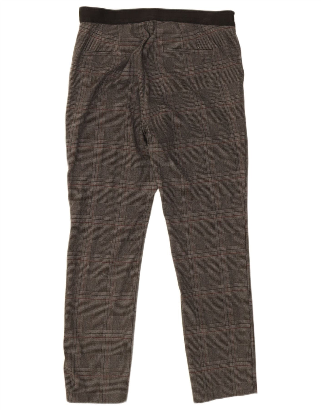 Zara Γυναικείο Slim παντελόνι Chino Medium W32 L26 Grey Check Polyester