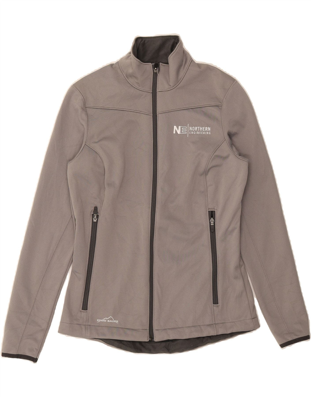 EDDIE BAUER Womens Tracksuit Top Jacket UK 10 Small Grey Polyester Vintage Eddie Bauer and Second-Hand Eddie Bauer from Messina Hembry 