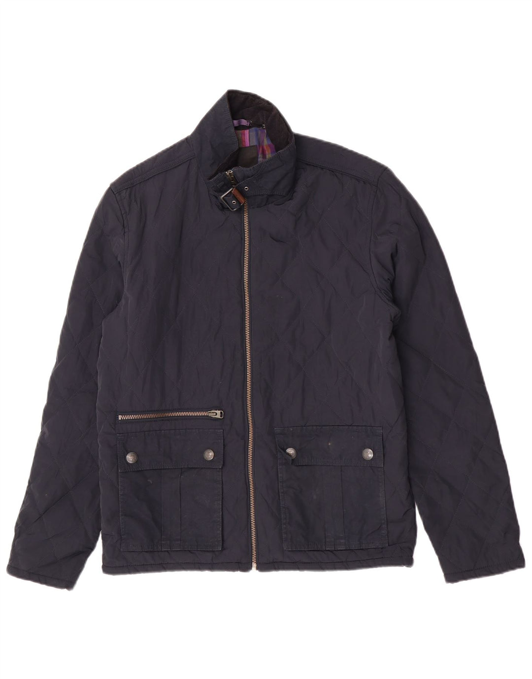 Ted Baker Ανδρικό καπιτονέ μπουφάν μεγέθους 4 Μεγάλο Navy Blue Polyester