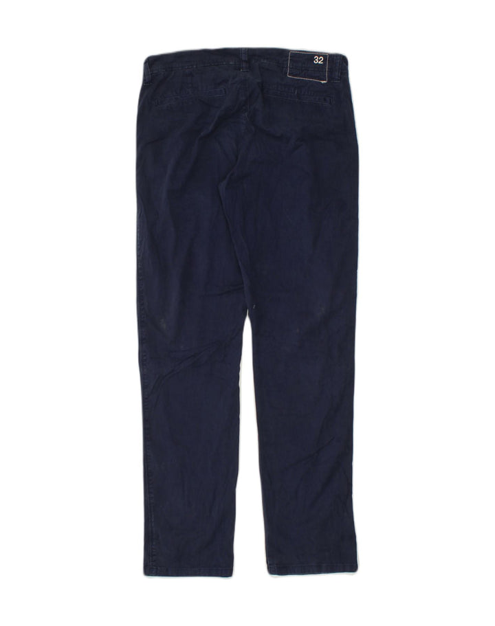 SUN68 Mens Straight Chino Trousers W32 L32 Navy Blue Cotton | Vintage Sun68 | Thrift | Second-Hand Sun68 | Used Clothing | Messina Hembry 