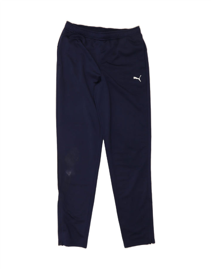PUMA Boys Tracksuit Trousers 15-16 Years  Navy Blue Polyester Vintage Puma and Second-Hand Puma from Messina Hembry 
