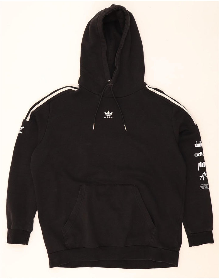 Ανδρικό γραφικό κουκούλα ADIDAS Jumper XL Μαύρο βαμβακερό